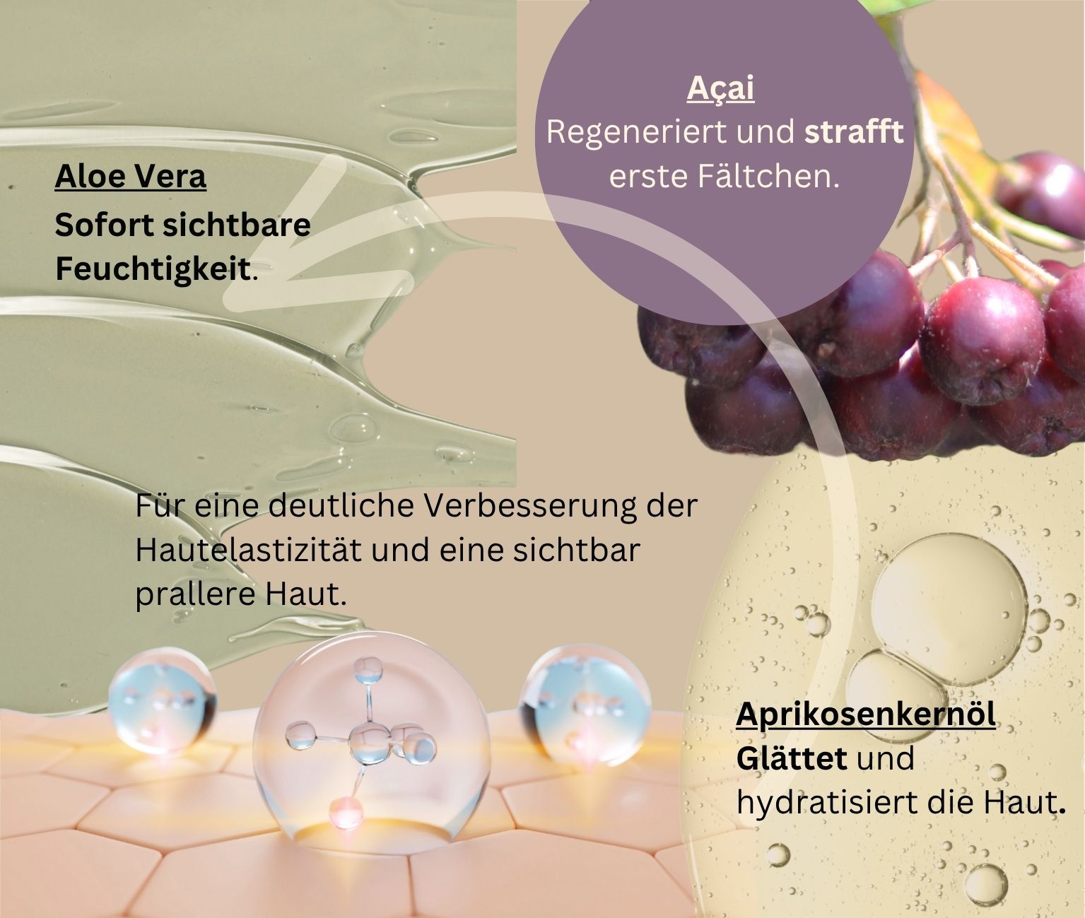 Toner Aloe, Aprikose & Açai, 50ml